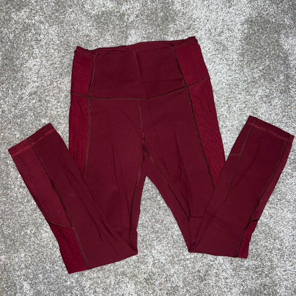 Maroon LuluLemon Tight